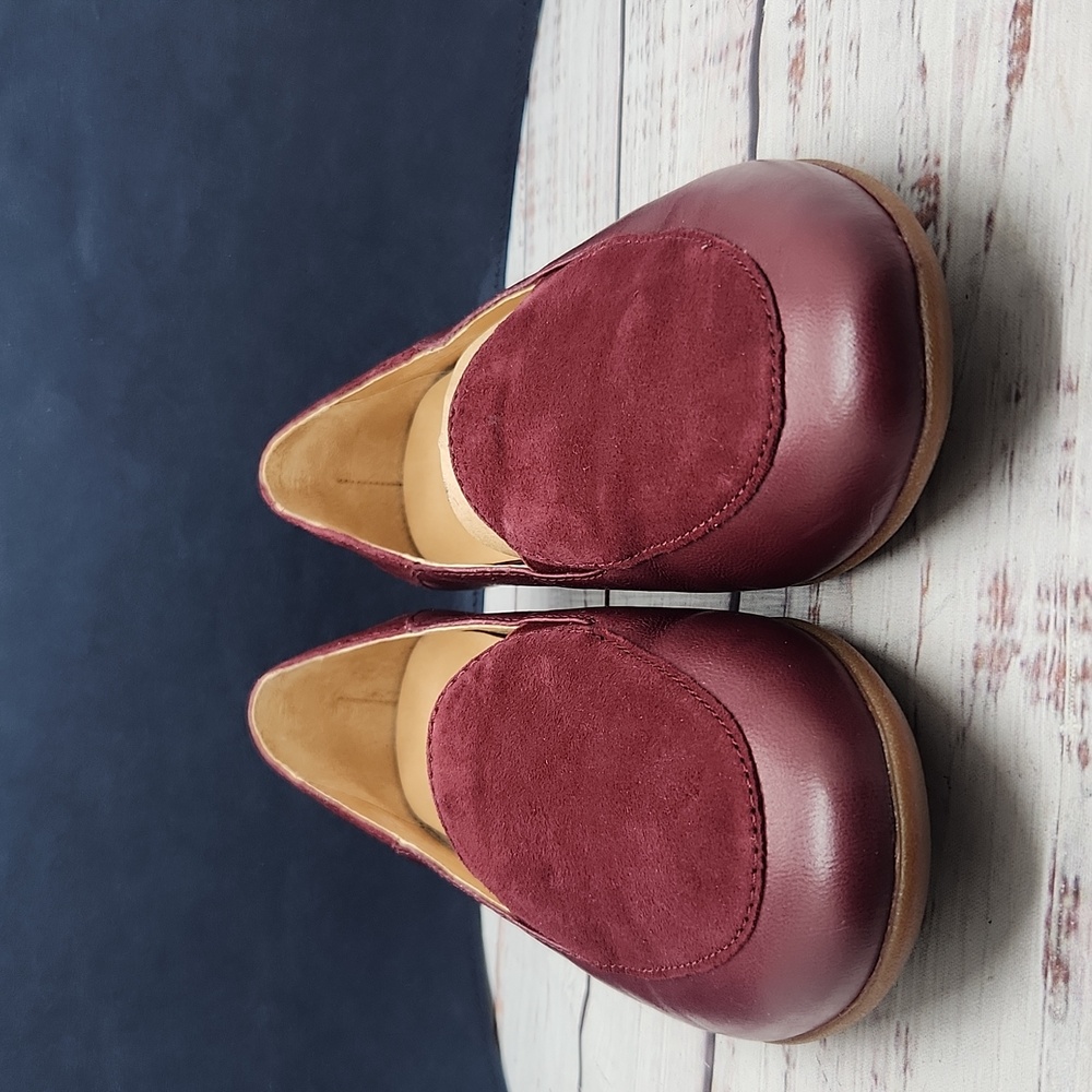 Dansko | Lace Burgundy Leather Slip-On Loafers Flats Size 37‎ 6.5 - 7 - Picture 4 of 10